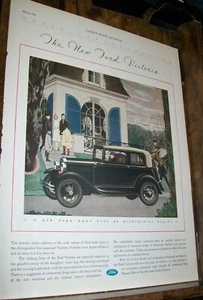 1931 Ford Model A Victoria large-mag car ad-equestrian theme-"Distinctive beauty - Picture 1 of 1