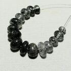 21.50cts Natural Rutile Quartz Beads Loose Gemstone 15pcs Size 4mm To 8mm