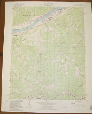 Willow Island, West Virginia- Ohio 1994 Original Vintage USGS Topo Map - Image 1 of 2