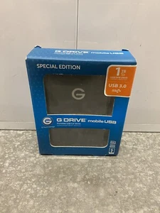 G-Technology G-Drive Mobile Portable USB 3.0 Drive 1 TB 5400 RPM Black 0G03234 - Picture 1 of 2
