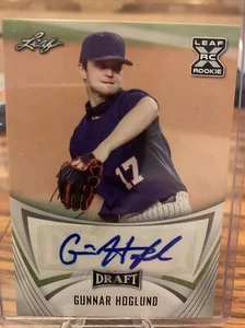 2021 Leaf Flash Gunnar Hoglund Auto BA-GH1 RC Rookie Autograph On Card Athletics - Picture 1 of 2