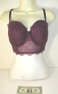 Victoria's Secret muy sexy Burgandy Demi 34DD - Imagen 1 de 4
