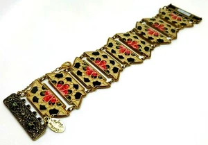 Unique Michal Negrin Full of presence Colourful Enamel Bracelet. - Picture 1 of 10