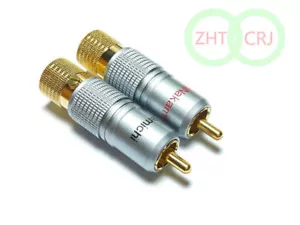 Enchufe Nakamichi RCA chapado en oro 12 un. Conector de enchufe sin soldadura - Imagen 1 de 4