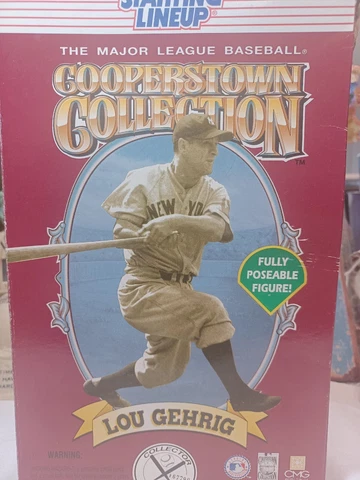 Starting Lineup 1996 Lou Gehrig  Cooperstown Collection 12" Fully Posable Figure Cover