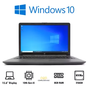 HP 250 G7 15.6" Laptop Core i5-1035G1 @ 1.00GHz 8GB DDR4 256GB NVMe *Win 10 Pro* - Picture 1 of 15