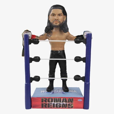 ROMAN REIGNS WrestleMania 38 WWE 2x Champion Belt Wrestling Bobblehead NIB! Cover