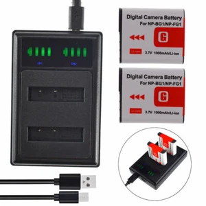 NP-BG1/FG1 Battery /Charger For Sony CyberShot DSC-HX30V DSC-HX20V DSC-HX10V - Picture 1 of 28