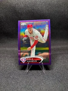 2012 Topps Chrome - Purple Refractor #36 Cole Hamels - Picture 1 of 2