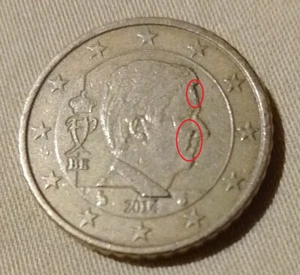 50 Cent Belgien 2014 mit auffälliger Stirn und Nase - Bild 1 von 4