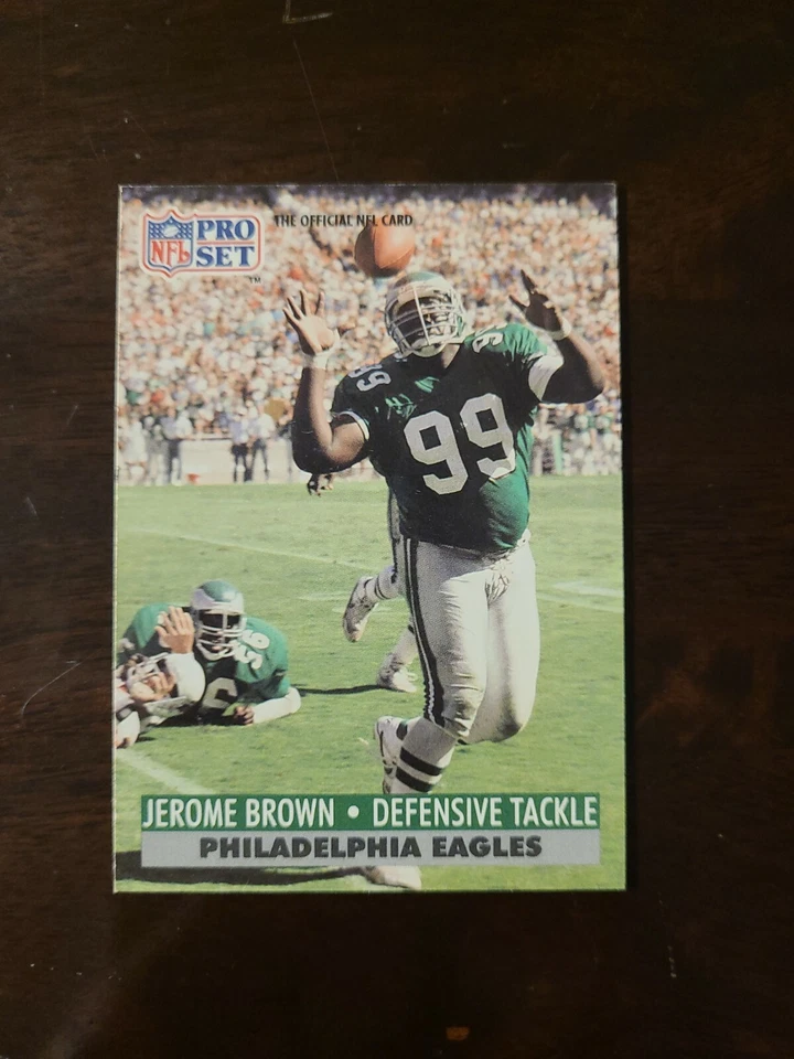 1991 Pro Set Jerome Brown #614 Philadelphia Eagles - Image 1 of 1