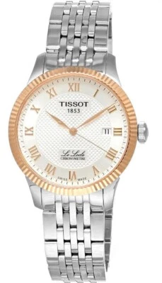 TISSOT T-Gold Le Locle Auto 39MM 18k Rose Gold Bezel Watch T932.408.41.033.00 - Image 1 of 4