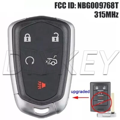 Upgraded Remote Key Fob for Cadillac 2010-2015 SRX 2013-2014 ATS XTS NBG009768T Foto 1 de 4