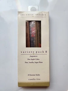 Candle-lite Incense Sticks 20Pk Hot Apple Cider, Pine, Vanilla, Sugar Plum - Picture 1 of 2