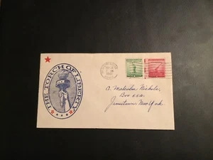 FDC 1943 #905 WWII Patriotic Cachet “THE TORCH Of LIBERTY” USA  - Picture 1 of 2