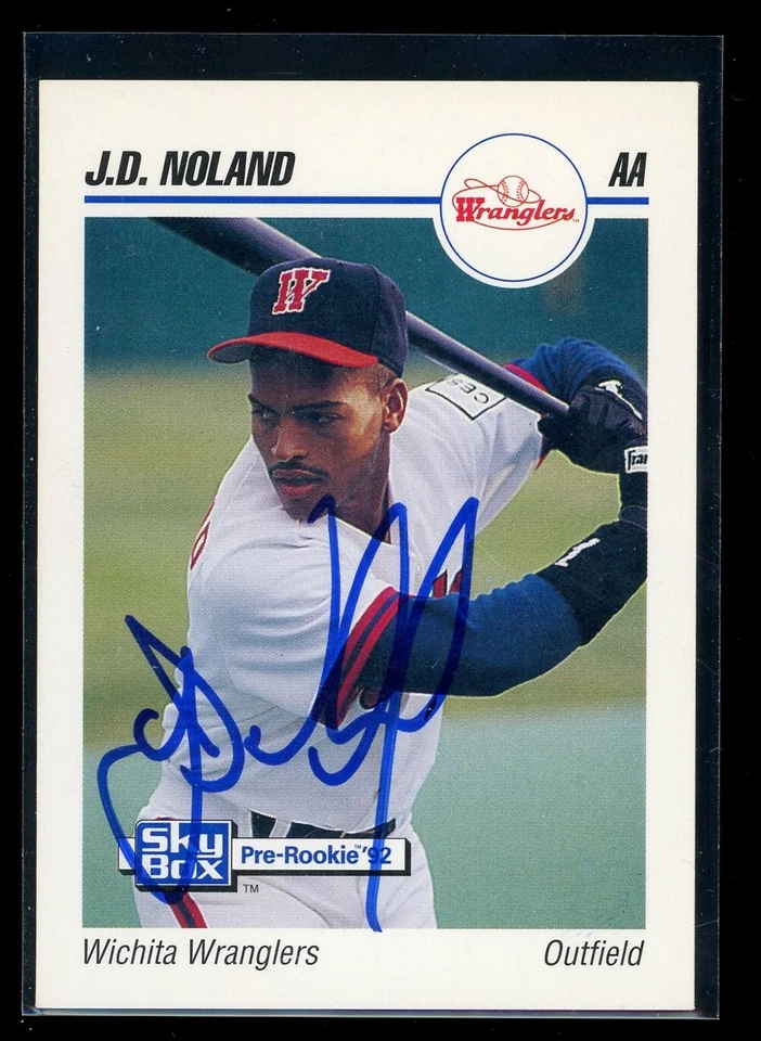 1992 Wichita Wranglers J.D. JD NOLAND Signed Card autograph PADRES RC - Image 1 of 1