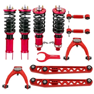 Coilovers + 6x Control Arms & Camber Kit for Honda Civic EK EJ EM 1996-2000 - Picture 1 of 15