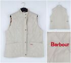 Womens Barbour Gilet Xl Size Uk 18 Eu 44 Beige Country Padded Full Zip Vest