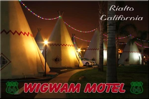 Route 66 Fridge Magnet Wigwam Motel in Rialto, CA - Picture 1 of 2