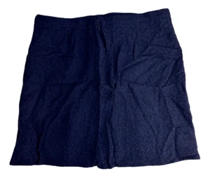 APC Women's Jupe Ada Soft Zipped Stylish Skirt Dark Blue Size 40 Retail $280 NWT - Picture 1 of 3