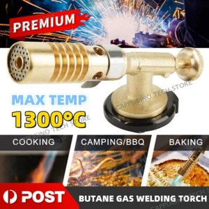 Butane Gas Welding Torch Blow Lighter Flame Gun Burner Torch Camping BBQ Baking - Picture 1 of 12