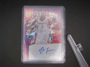 2019-20 Panini Donruss Elite Steve Francis AUTO/25 SSP Razzi Rosso Bianco Blu - Foto 1 di 2