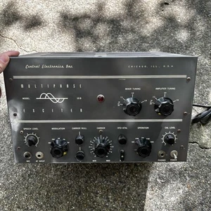 Central Electronics Multiphase Exciter Transmitter Ham Radio 10B With Manual - Zdjęcie 1 z 20