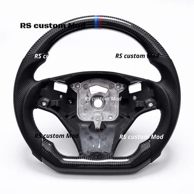 Real Carbon Fiber Steering Wheel for BMW 3 Series E90 E91 E92 E93 DCT 2005-2013 - Image 1 of 4