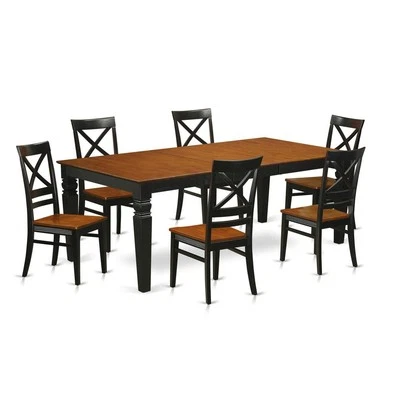 7  PcKitchen  Table  set  with  a  Dining  Table  and  6  Dining  Chairs  in... - Image 1 of 4