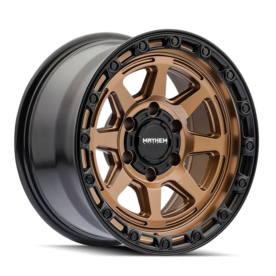 Rueda 17" Mayhem Ridgeline bronce satinado 17x8,5 6x135 para llanta Ford Lincoln -6 mm Foto 1 de 4