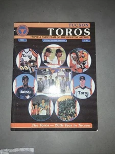 1988 Houston Astros AAA Tucson Toros Program Unmarked MLB #150 - Imagen 1 de 6