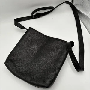 Lifetime Leather Crossbody Bag Shoulder Bag Top Zip Minimalist Black Purse Small - Picture 1 of 8