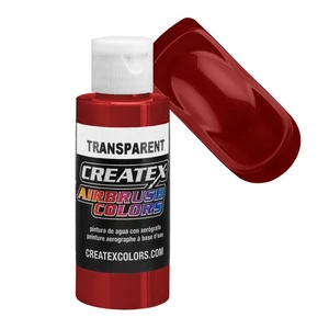 2oz Createx Deep Red Transparent 5124 - 2Z Airbrush Paint Color - Picture 1 of 1