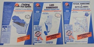 Angeln Hot Spots See Karten Wisconsin See Butte des Morts Winnebago Poygan - Bild 1 von 8