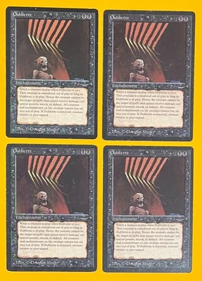 MTG OUBLIETTE (Dark) (x4) Arabian Nights (OldManMTG 012-649) - Image 1 of 3