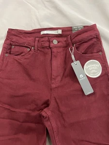 tractr Premium Denim Collection "Mona" High Rise Slim Fit Gr. 4/27 weinrot - Bild 1 von 14