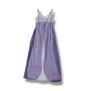 Steppin Out Vintage Y2K Prom Dress Formal Purple Sequin White Regency Size 9/10 - Picture 1 of 17