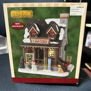 Lemax Vail Village Our Family Ski Cabin 15748 Porcelain Lighted Building - Picture 1 of 13