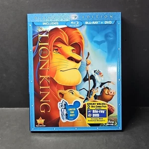 Disney Lion King Diamond Edition Blu-ray+DVD w/ Slipcover Sealed New - Imagen 1 de 3