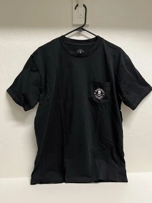 Death Wish Coffee Mens Shirt Large Black Skull Bones Logo Hearts Graphic Tee New - Image 1 of 4