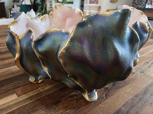 Austrian Carl Knoll-Carlsbad Art Nouveau Iridescent Porcelain Vase/Bowl * READ - Picture 1 of 21