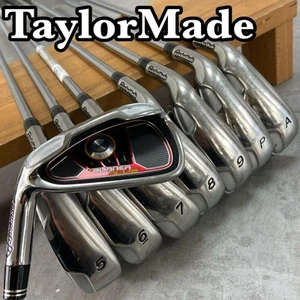Taylormade Burner Plus Iron Set 4-9+pw+Aw BURNER 85 UNIFLEX LH Golf Clubs - Picture 1 of 17
