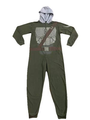 GAP Star Wars Mandalorian Niños 12 Ropa de dormir Pijama con capucha Vellón Una pieza Foto 1 de 4