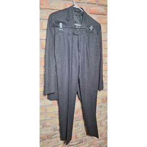 Herren Prada dunkel anthrazit/grau Nadelstreifen Anzug-Gr. IT46R/US36R-Top!- 31"x30"  - Bild 1 von 15
