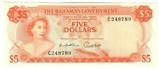 Bahamas 5 Dollars 1965 aUNC Bahamas Government Francis/Higgs