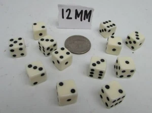 Crisloid D Dice 12 Ct Box Various Sizes and Colors New Old Stock One Dozen Dice - Picture 1 of 13