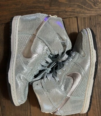 NIKE 2013 DUNK SKY HI DISCO BALL 637991 001 SILVER 6 BLAZER PRESTO MAX AIR 1 - image 1 of 4