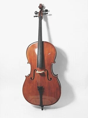 Symphony Solid Wood Handmade Cello,1/8,1/2 Size w/Padded Bag,Bow,Rosin LTC1150 - Image 1 of 4