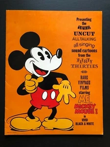 Mickey Mouse Original Pressebuch mit Ordner (1974) - 7 Seiten 11" x 14" EX+ - Bild 1 von 4