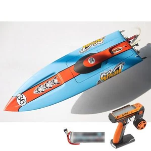 RC High-speed Racing Boat Waterproof Fiberglass Wireless Control RTR Boats Model - Picture 1 of 7
